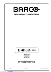 Barco R9002379 Betriebsanleitung