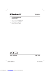 EINHELL TE-LL 360 Originalbetriebsanleitung