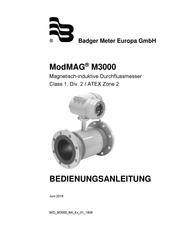Badger Meter ModMAG M3000 Bedienungsanleitung