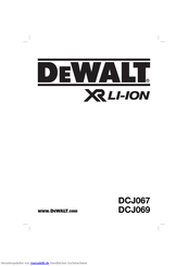 DeWalt DCJ067 Übersetzt Von Den Originalanweisungen