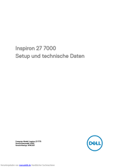 Dell Inspiron 27-7775 Einrichtung Und Technische Daten