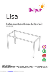 Livipur Lisa Aufbauanleitung