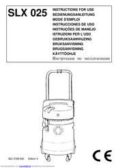 Nilfisk SLX 025 Bedienungsanleitung