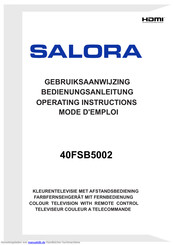 Salora 40FSB5002 Bedienungsanleitung