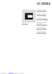 SSS Siedle DoorCom DCA 650-02 Produktinformation