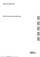 Axis Q7406 Installationsanleitung