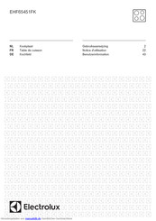 Electrolux EHF65451FK Benutzerinformation