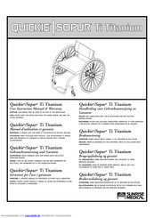 Sunrise Medical Sopur Ti Titanium Gebrauchsanweisung