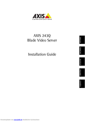 Axis 243Q Blade Installationsanleitung