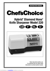 ChefsChoice Hybrid Diamond Hone 220 Bedienungsanleitung
