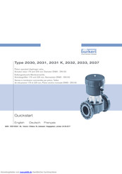 Burkert 2033 Schnellstartanleitung