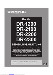 Olympus RecMic DR-1200 Bedienungsanleitung