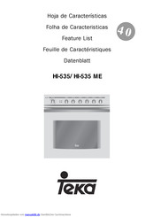 TEKA HI-535 DATENBLATT Pdf-Herunterladen | ManualsLib