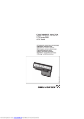 Grundfos MAGNA UPE-Serie 2000 Montage- Und Betriebsanleitung