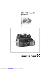 Grundfos UPSD-Serie 200 Montageanleitung