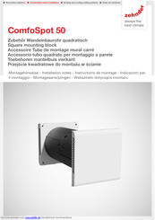 Zehnder ComfoSpot 50 Montagehinweise