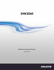 Christie D4K3560 Bedienungsanleitung