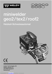 WELDY miniwelder geo2 Bedienungsanleitung