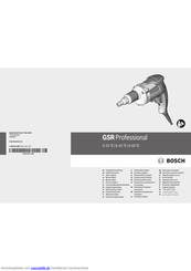 Bosch GSR Professional 6-25 TE Originalbetriebsanleitung