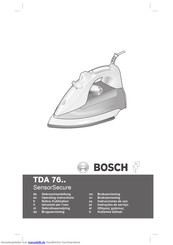 Bosch SensorSecure TDA 76-Serie Gebrauchsanleitung