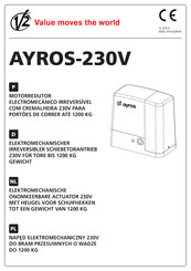 V2 AYROS 800-230V Bedienungsanleitung