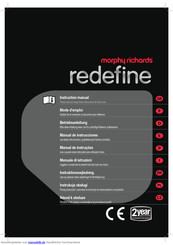 Morphy Richards redefine Betriebsanleitung