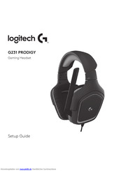 Logitech G231 PRODIGY Installationsanleitung