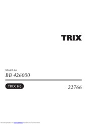 Trix BB 426000 Bedienungsanleitung