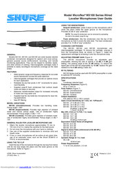 Shure Microflex MX183 Gebrauchsanleitung