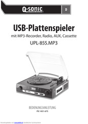Q-Sonic UPL-855.MP3 Bedienungsanleitung