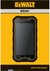 DeWalt MD501 Schnellstartanleitung