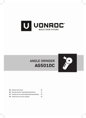 VONROC AG501DC Übersetzung Der Originalbetriebsanleitung