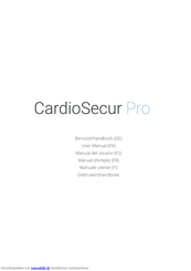 Cardiosecur Pro Benutzerhandbuch