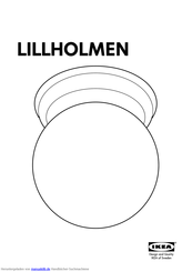 IKEA LILLHOLMEN Bedienungsanleitung