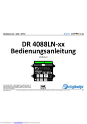 Digikeijs DR4088LN-CS Bedienungsanleitung