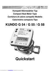 KUNDO G 54 Schnellstartanleitung