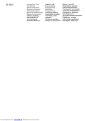 AEG DI 8610 Benutzerinformation