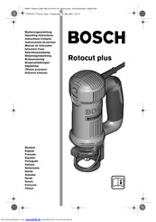 Bosch Rotocut plus Bedienungsanleitung