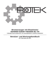 Rotek GD4WSS-020kW-YSD490H-BL-YH Benutzer- Und Wartungshandbuch