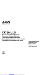 AKG Acoustics CK 69-ULS Bedienungshinweise