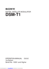 Sony DSM-T1 Bedienungsanleitung