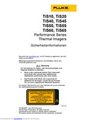 Fluke TiS60 Sicherheitsinformationen