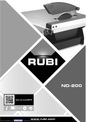 Rubi ND-200 Übersetzung Der Originalbedienungsanleitung