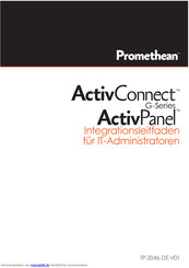 promethean ActivConnect G Serie Integrationsleitfaden Für It-Administratoren