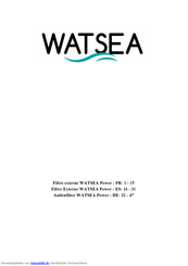 WATSEA Power-Serie Bedienungsanleitung