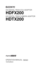 Sony HDFX200 Bedienungsanleitung