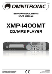 Omnitronic XMP-1400MT Bedienungsanleitung