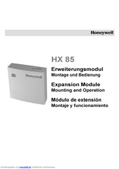 Honeywell HX 85 Montage Und Bedienung