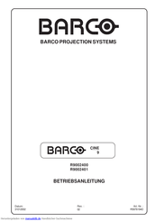 Barco R9002401 Betriebsanleitung
