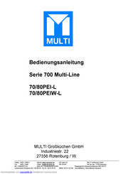 Multi Multi-Line 700 Serie Bedienungsanleitung